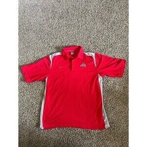Nike Ohio State Red‎ Polo Size Medium